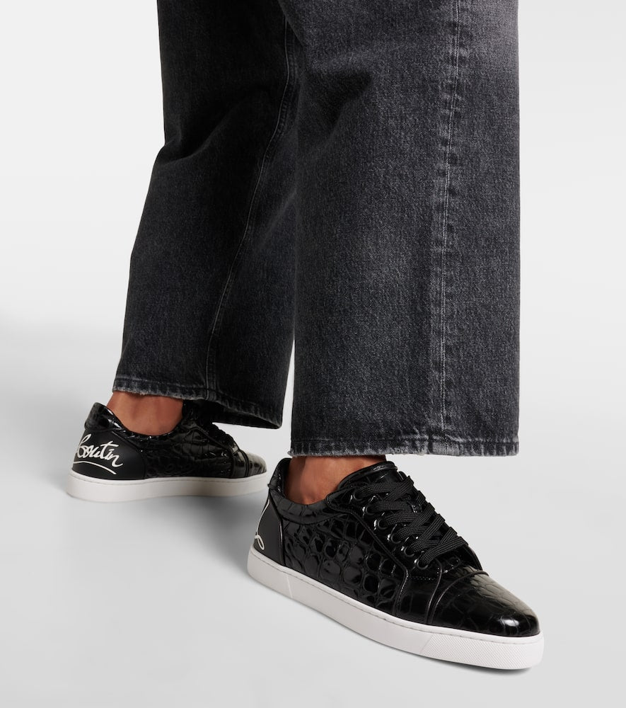Christian Louboutin Fun Vieira croc-effect leather sneakers