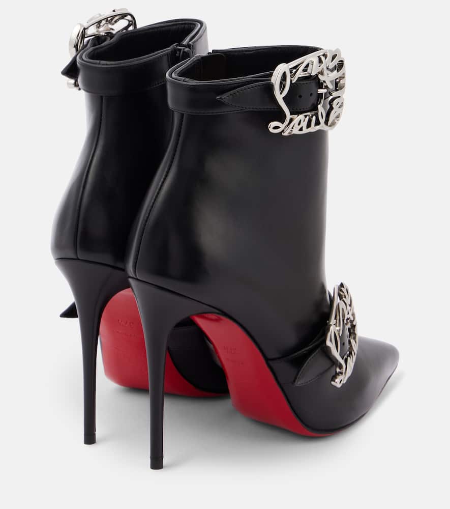 Christian Louboutin Giddylina 100 leather ankle boots