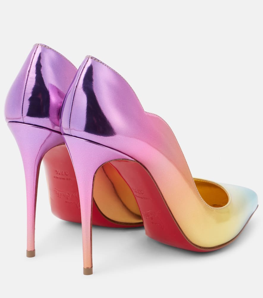 Christian Louboutin Hot Chick 100 mirrored leather pumps
