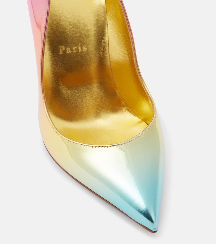Christian Louboutin Hot Chick 100 mirrored leather pumps