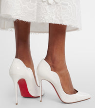 Christian Louboutin Hot Chick 100 patent leather pumps