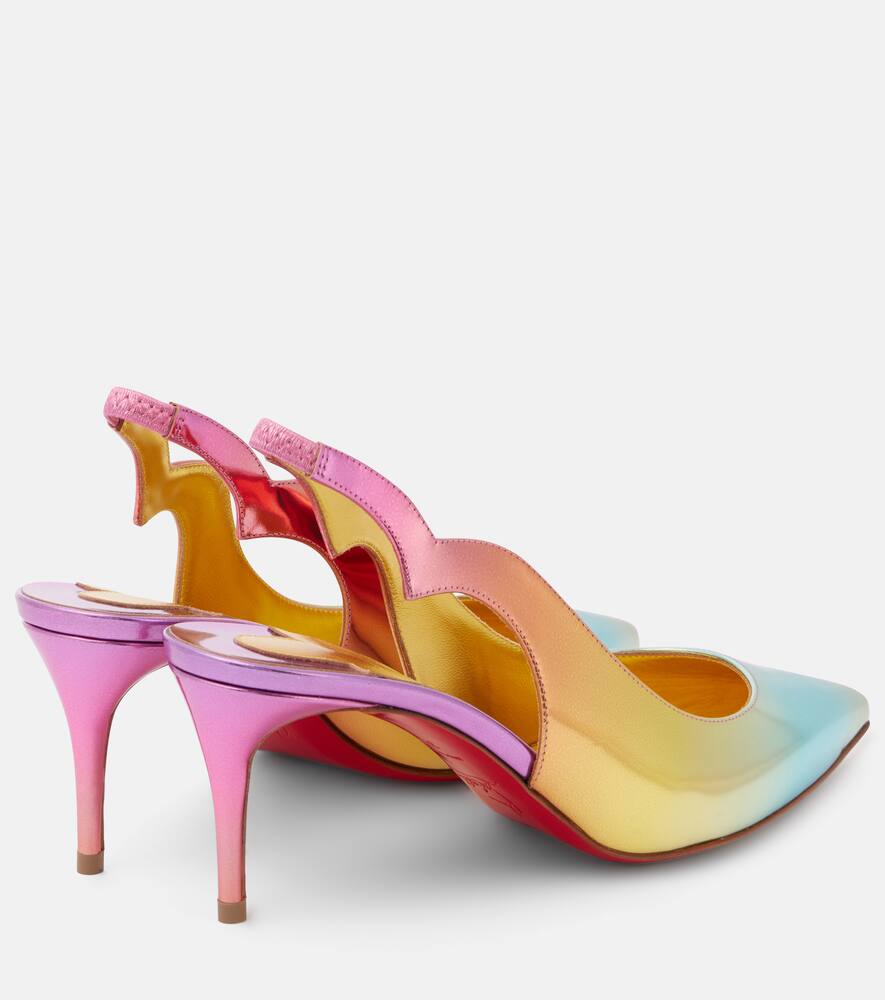 Christian Louboutin Hot Chick 70 leather slingback pumps