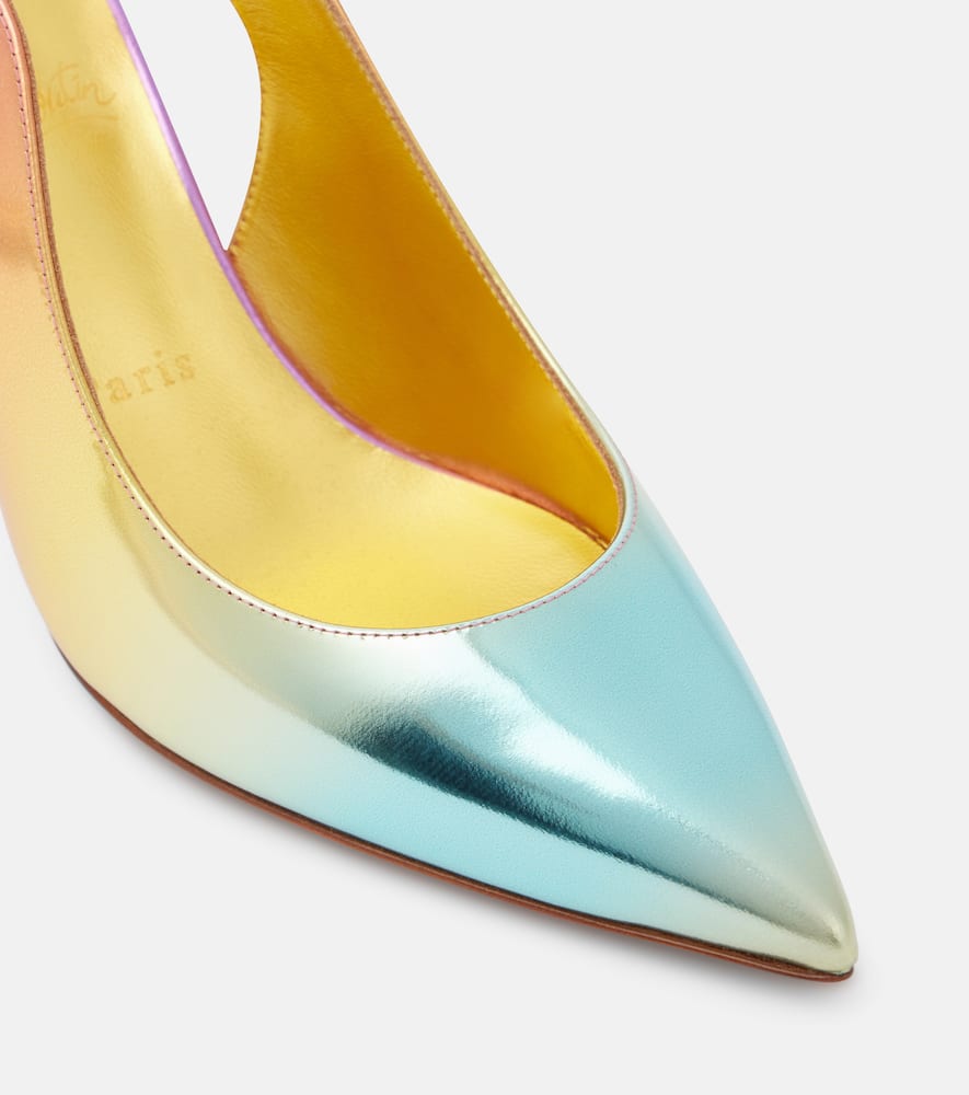 Christian Louboutin Hot Chick 70 leather slingback pumps