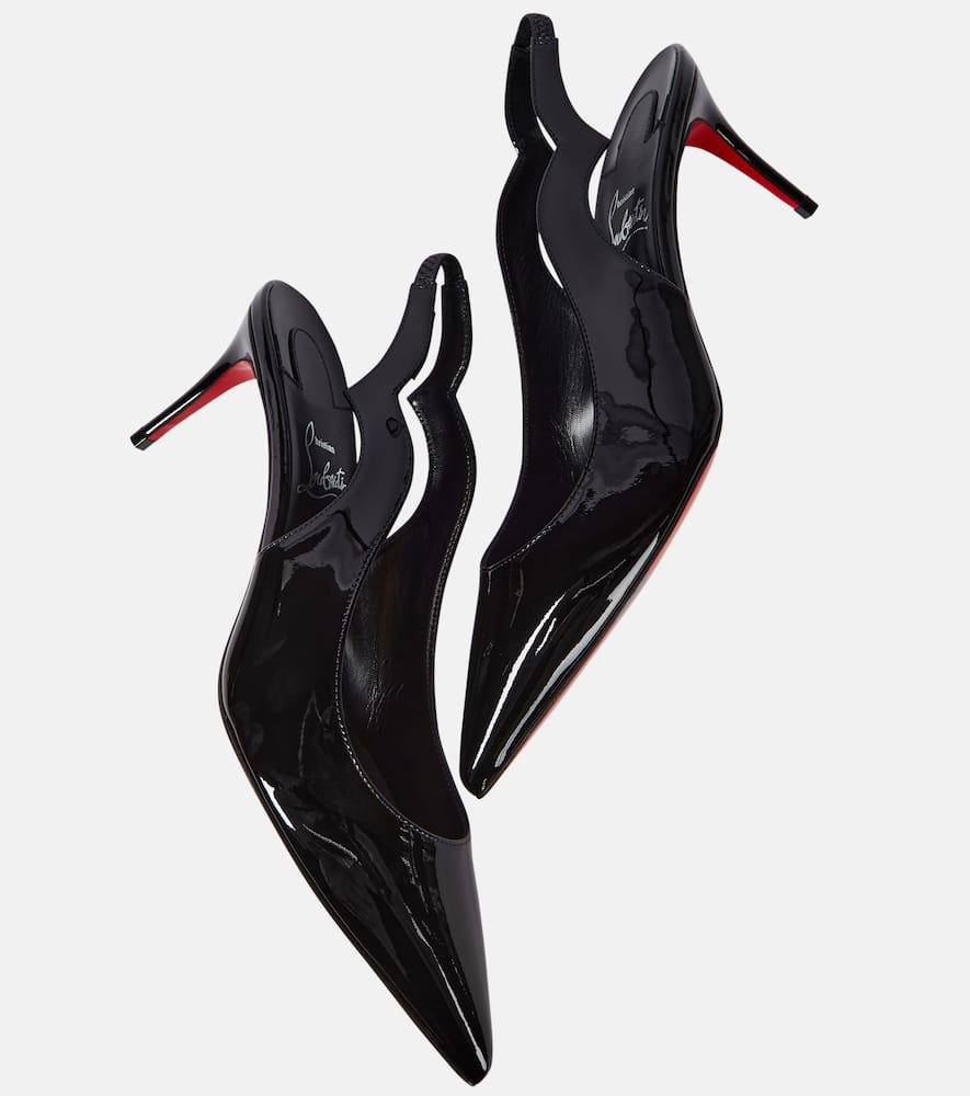 Christian Louboutin Hot Chick Sling patent leather slingback pumps