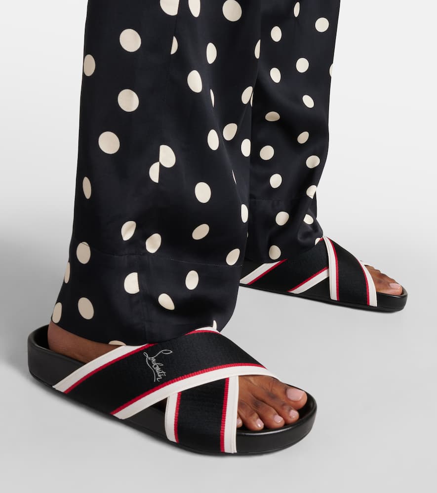 Christian Louboutin Hot Cross Bizz ribbon sandals