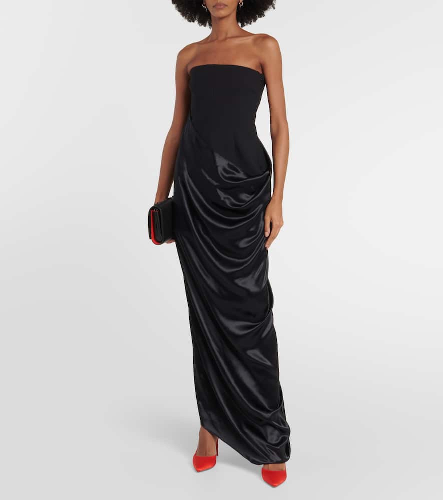 Christian Louboutin Iriza silk-satin pumps
