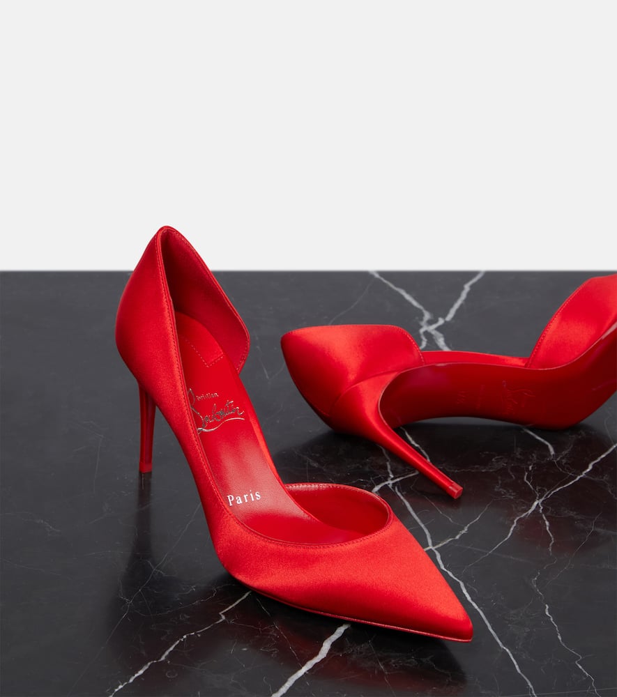 Christian Louboutin Iriza silk-satin pumps