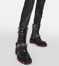 Christian Louboutin Janetta embellished biker boots