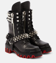 Christian Louboutin Janetta embellished biker boots