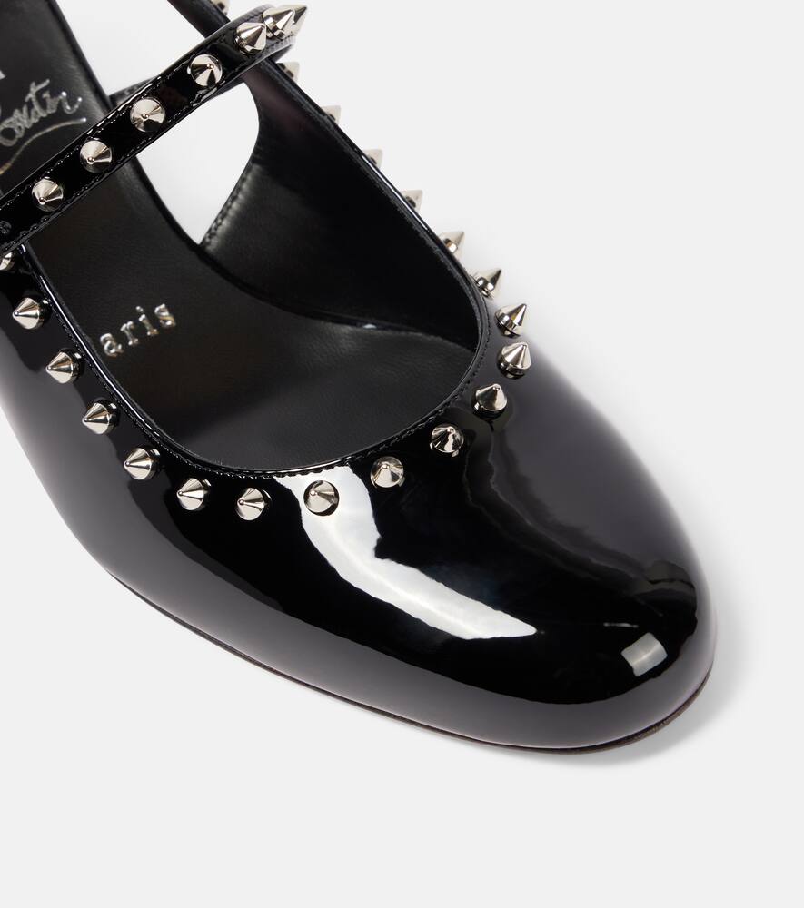 Christian Louboutin Janispikes 55 patent leather Mary Jane pumps