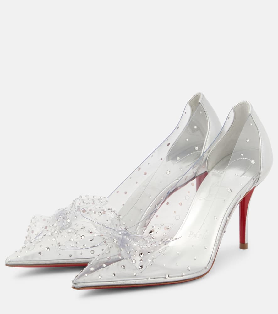 Christian Louboutin Jelly Strass 80 embellished PVC pumps