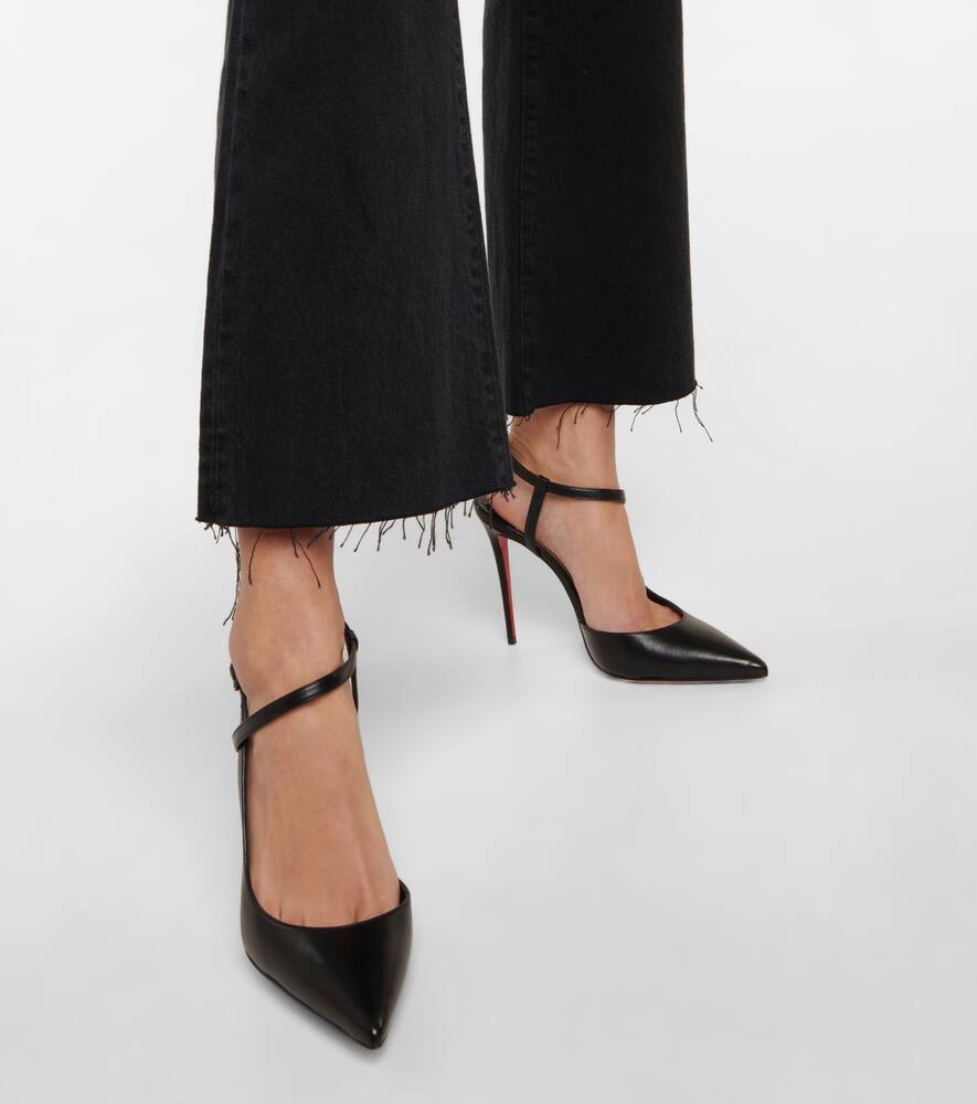 Christian Louboutin Jenlove 100 leather slingback pumps