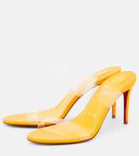 Christian Louboutin Just Nothing 85 PVC mules