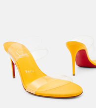 Christian Louboutin Just Nothing 85 PVC mules
