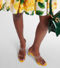 Christian Louboutin Just Nothing 85 PVC mules