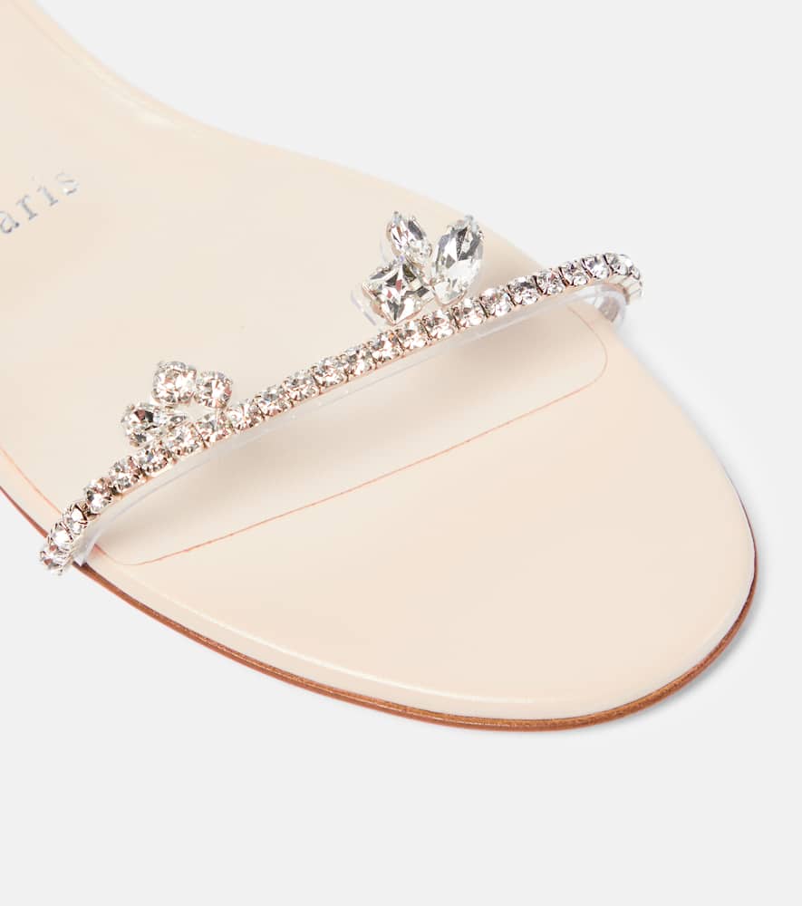 Christian Louboutin Just Queenie leather and PVC sandals