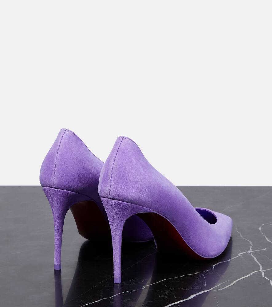 Christian Louboutin Kate 85 patent suede pumps