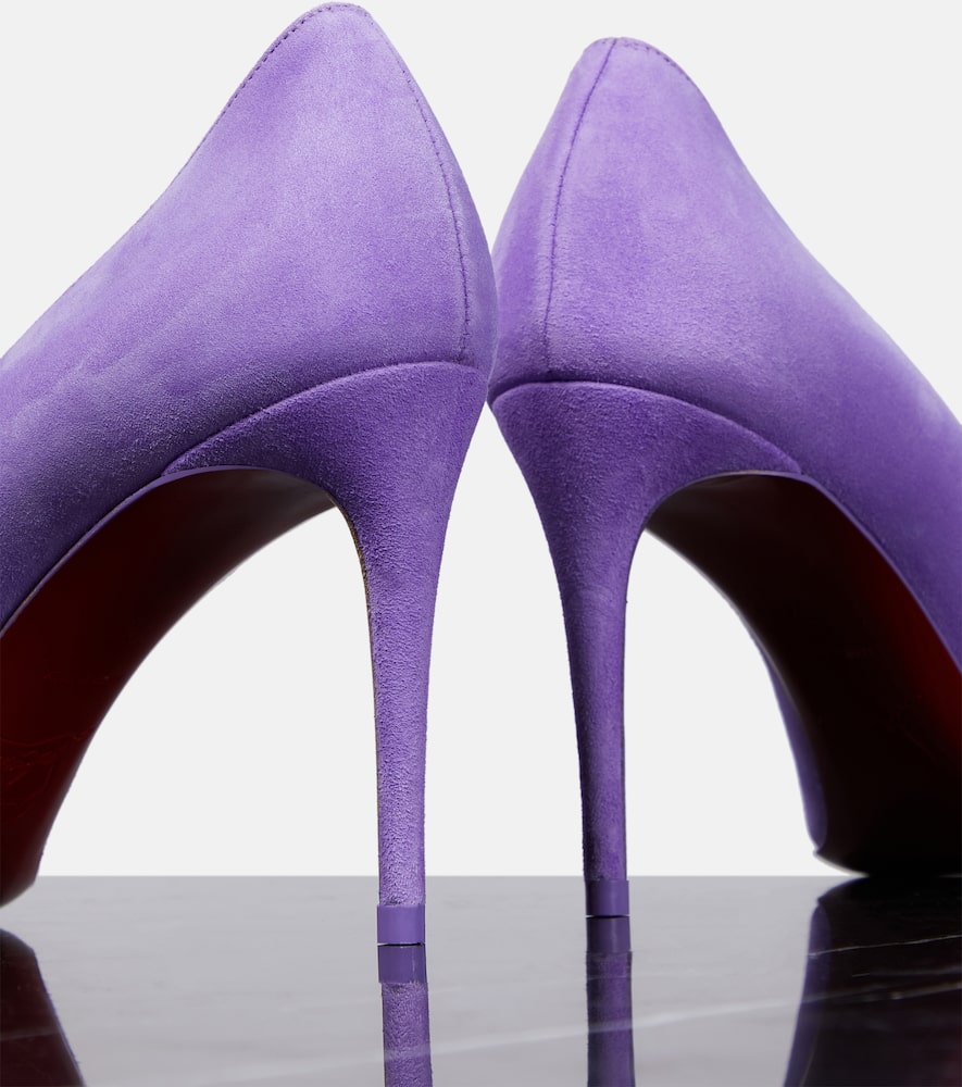 Christian Louboutin Kate 85 patent suede pumps