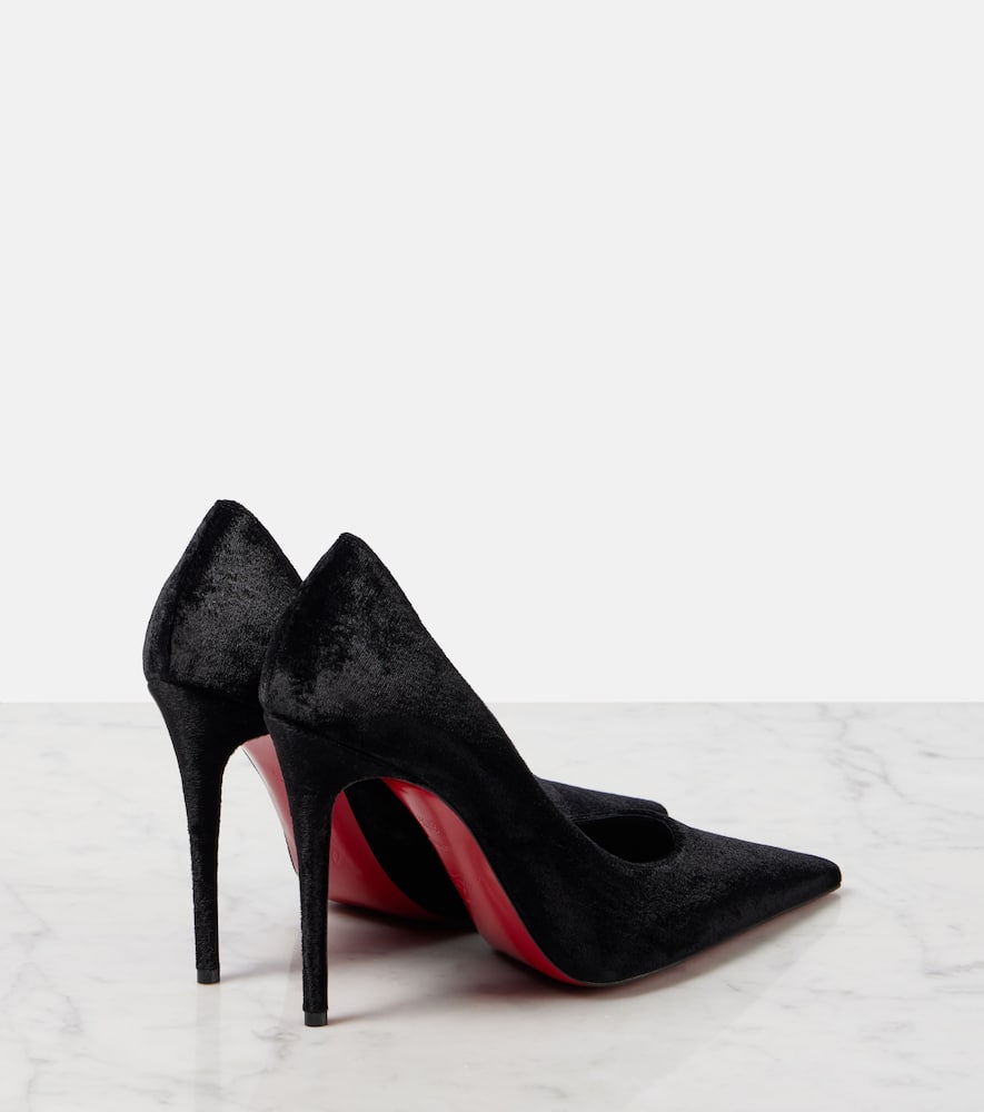 Christian Louboutin Kate Max 100 velvet pumps