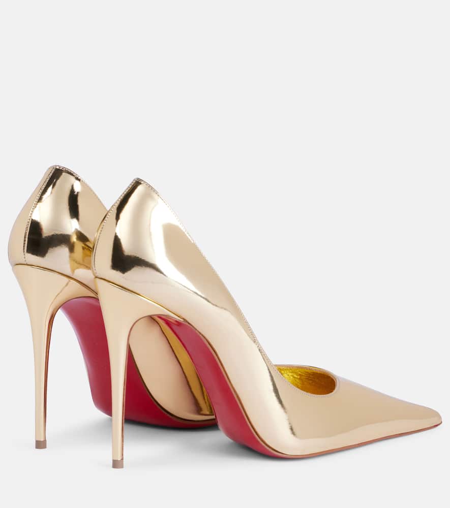 Christian Louboutin Kate Max mirrored leather pumps