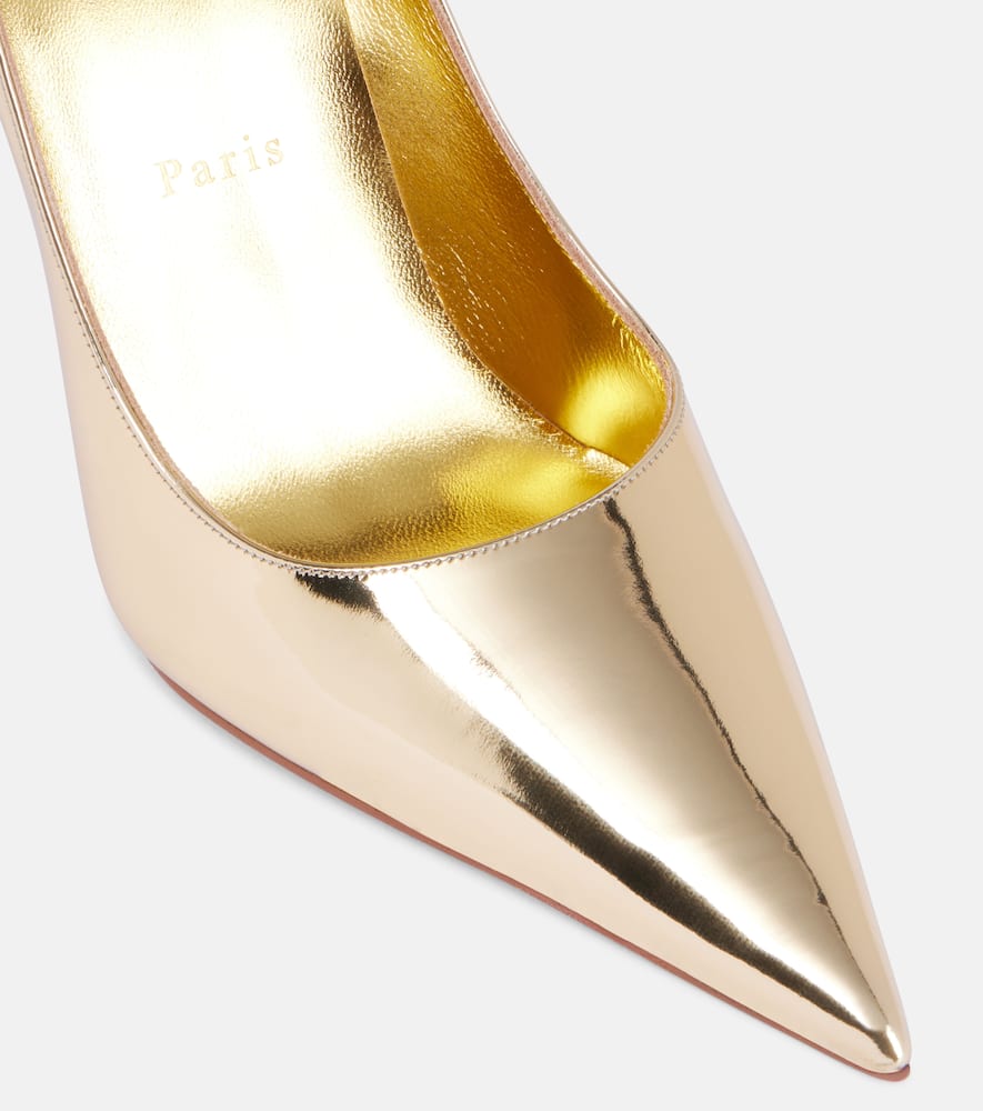 Christian Louboutin Kate Max mirrored leather pumps