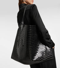 Christian Louboutin Le 54 croc-effect leather shoulder bag