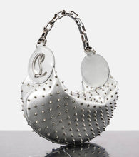 Christian Louboutin Le 54 spiked metallic leather shoulder bag