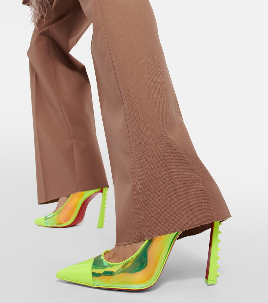 Christian Louboutin Leather and PVC pumps