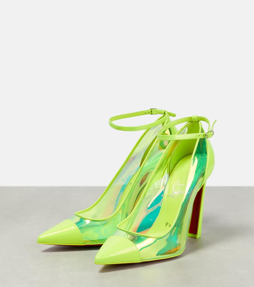 Christian Louboutin Leather and PVC pumps