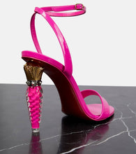 Christian Louboutin Lipgloss Queen patent leather sandals