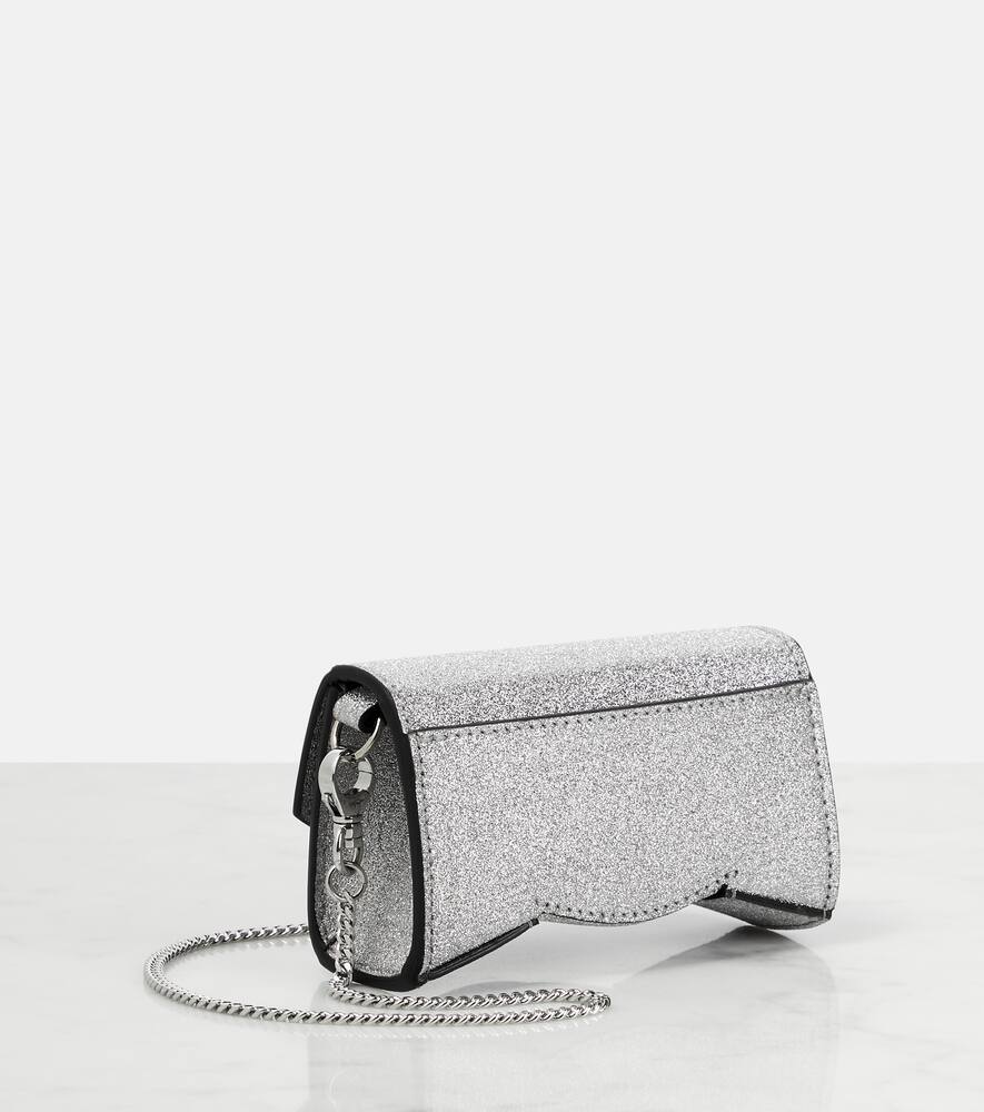 Christian Louboutin Loubi54 Mini glitter shoulder bag