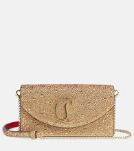 Christian Louboutin Loubi54 Small embellished leather clutch. Shop Christian Louboutin Clutches for women now.