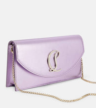 Christian Louboutin Loubi54 Small logo leather clutch