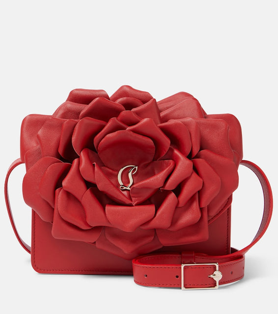 Christian Louboutin Loubi54 appliqu√É¬© leather crossbody bag. Shop Christian Louboutin Clutches for women now.