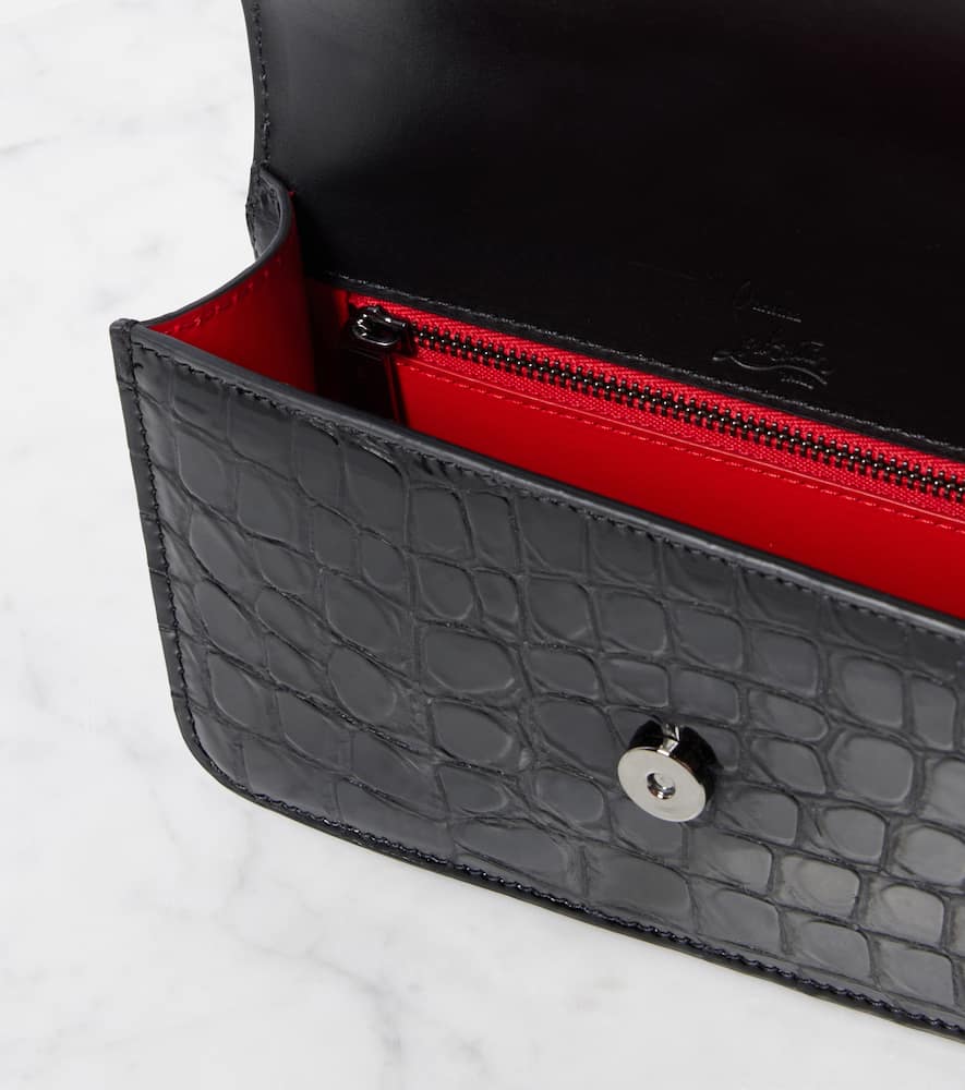 Christian Louboutin Loubi54 croc-effect leather shoulder bag
