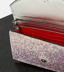 Christian Louboutin Loubi54 embellished leather clutch
