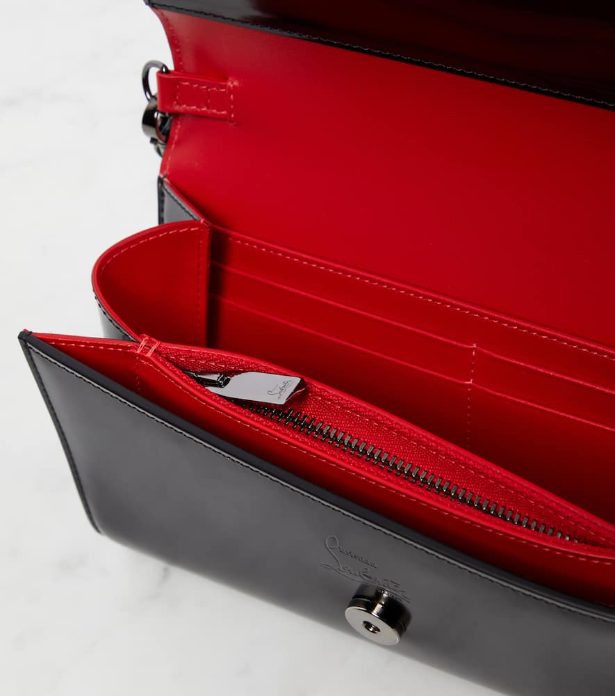 Christian Louboutin Loubi54 leather wallet on chain