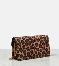 Christian Louboutin Loubi54 leopard-print satin clutch