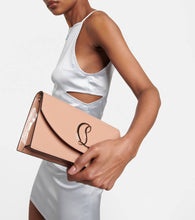 Christian Louboutin Loubi54 patent leather clutch