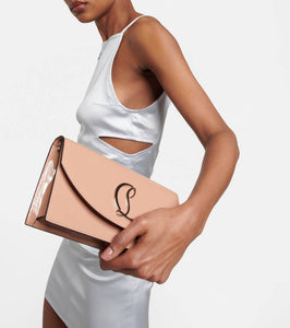 Christian Louboutin Loubi54 patent leather clutch
