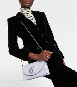 Christian Louboutin Loubi54 patent leather clutch