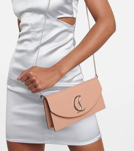 Christian Louboutin Loubi54 patent leather clutch