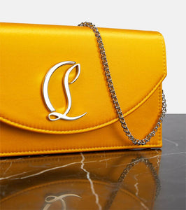 Christian Louboutin Loubi54 satin clutch