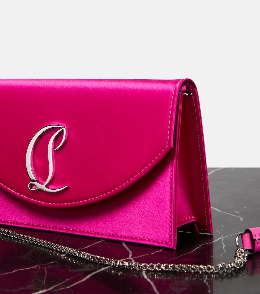 Christian Louboutin Loubi54 satin shoulder bag