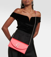 Christian Louboutin Loubi54 silk-satin clutch