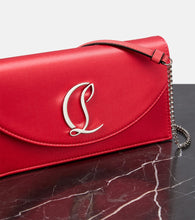 Christian Louboutin Loubi54 silk-satin clutch