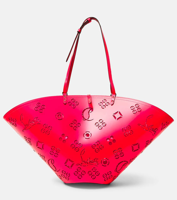 Christian Louboutin Loubifever Medium patent leather tote bag. Shop Christian Louboutin Tote Bags for women now.