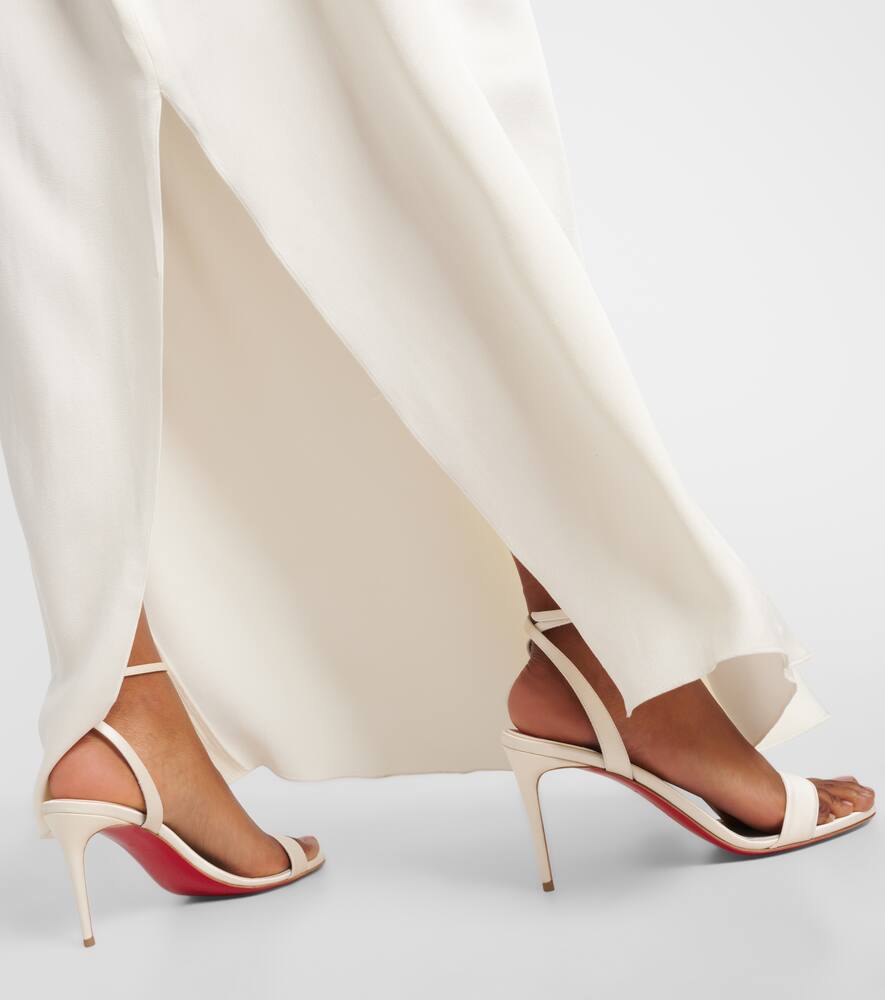 Christian Louboutin Loubigirl 85 silk  satin sandals