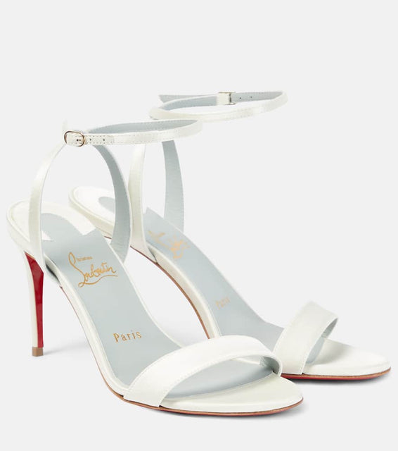 Christian Louboutin Loubigirl 85 silk cr√É¬™pe satin sandals