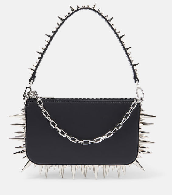 Christian Louboutin Loubila Mini spiked leather shoulder bag. Shop Christian Louboutin Top-Handle Bags for women now.
